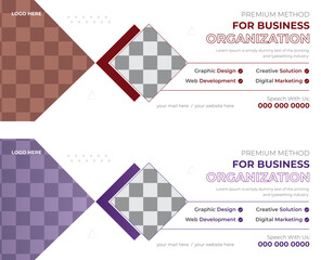 Facebook Cover and Web Banner Template, Corporate business social media design Facebook cover template Template banner and cover ads,