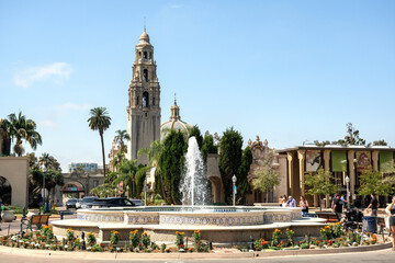 San Diego is a popular tourist travel destination with impressive historic architecture in Balboa...