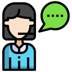 call center filled outline icon,linear,outline,graphic,illustration