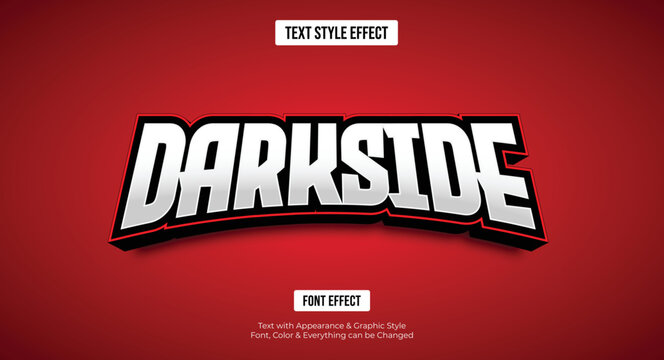 Gaming esport style text effect, Editable text effect