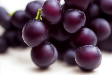 a picture of black grapes, juicy and healthy fruit
