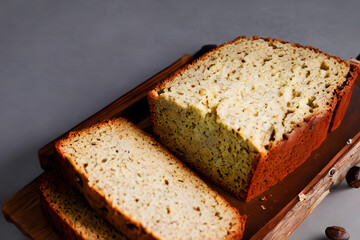 picture of banana bread, baked dessert, a sweet yummy food item