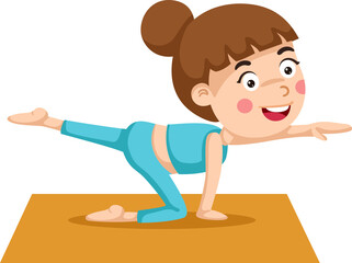 young woman doing yoga