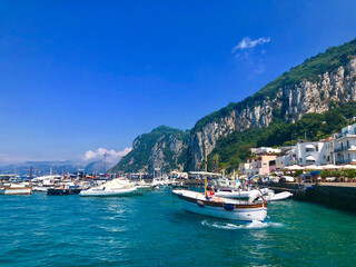 Fototapeta na wymiar Amalfi Coast - On the sea