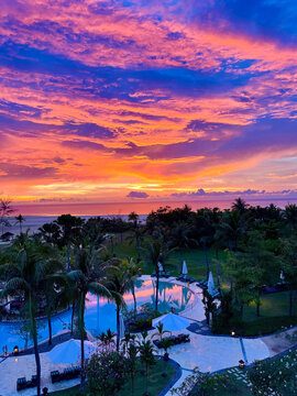 Sunset in Resort