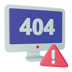 Error 404 3d rendering isometric icon.