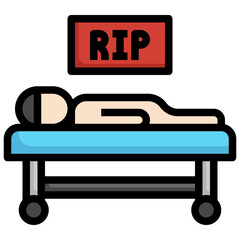 Car Accident_dead line icon,linear,outline,graphic,illustration