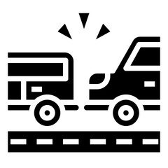 Car Accident_rear end line icon,linear,outline,graphic,illustration