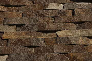 Texture of brown brick wall as background