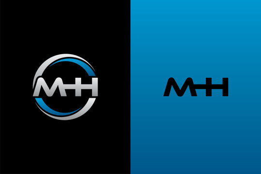 MHH Letter Initial Logo Design Template Vector Illustration