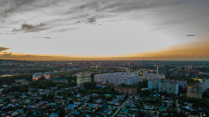 evening city of Penza in summer