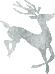 deer watercolor illustration