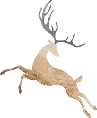 deer watercolor illustration