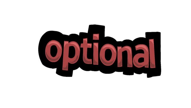 White screen animation video written OPTIONAL