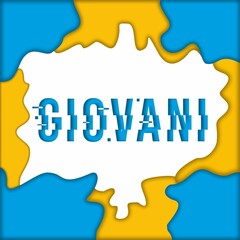 (GIOVANI) Glitch & Papercut Vector