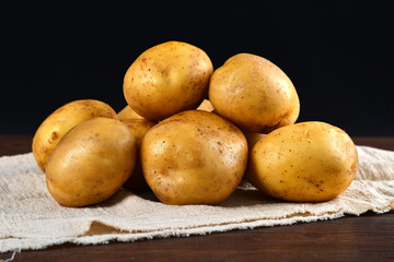 potatoes in a basket 