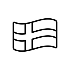 Black line icon for finland
