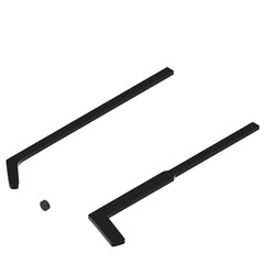 3d rendering illustration of ice hockey sticks and puck