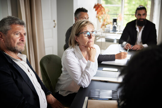 Business people at meeting