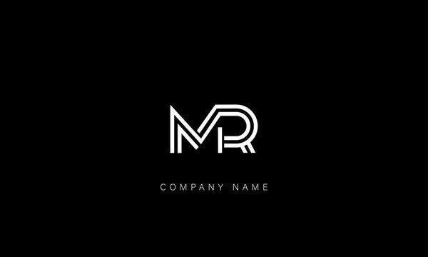 MR, RM Abstract Letters Logo Monogram