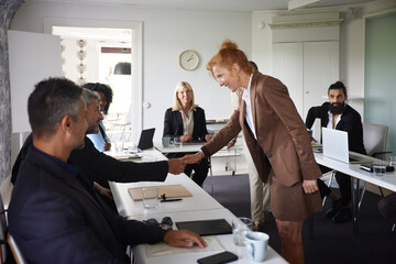 Business people at meeting