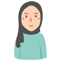 Cute muslim woman hijab