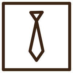 marketing seo tie outline icon