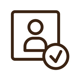 approved checkmark official outline icon