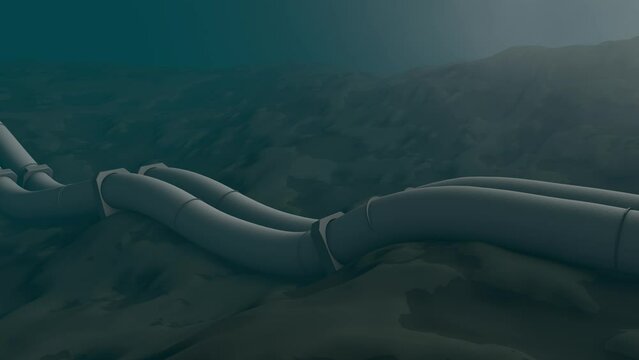 Undersea continental pipelines, gas utility, undersea cable.