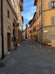 Gasse in Sienna Italien