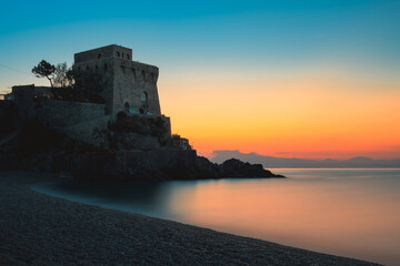 Fototapeta na wymiar typical tower of the Amalfi coast