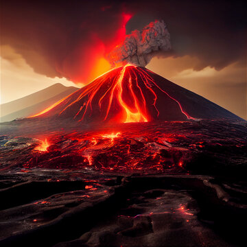 Erupting Volcano