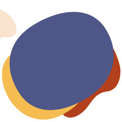 Abstract shapes banner. Social media art banner