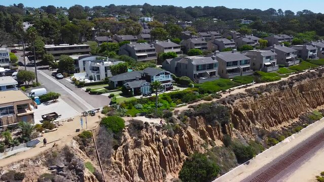 Arial Shot Of Delmar Coastline