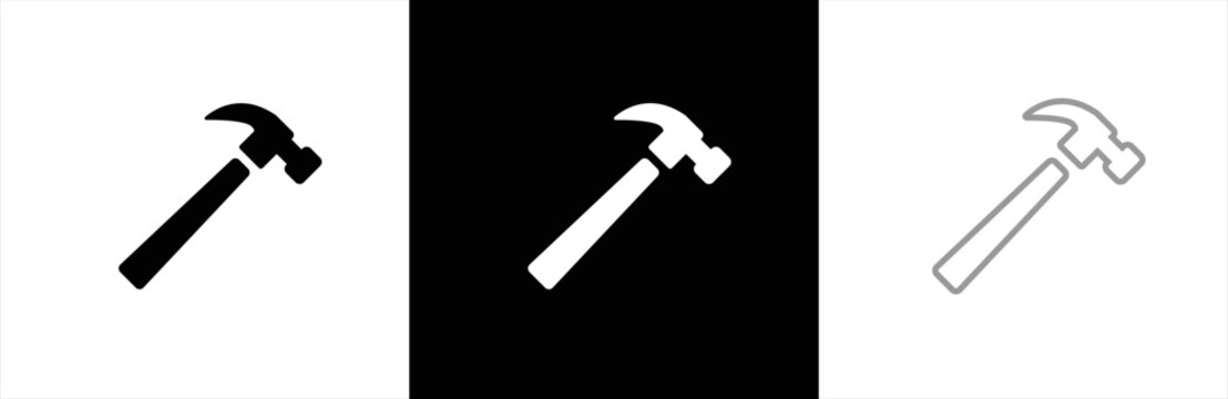 Hammer Icon In Trendy Flat Style Isolated On White Background For Your Web  Site Design App Logo Ui Vector Illustration Stock Illustration - Download  Image Now - iStock