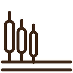 mix pond travel outline icon
