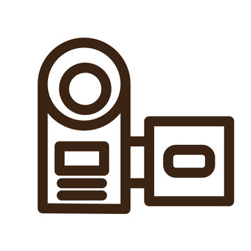 recommend clip art: technology video videography outline icon