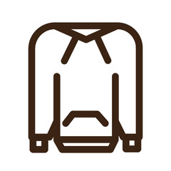 ecommerce on clothing shopping outline icon