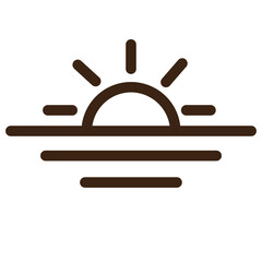 cloud moon night sunrise sunset weather outline icon