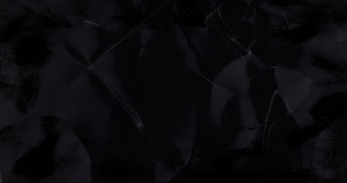 Animated Noise and Crease Dark Background with Black Grunge Border