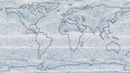 Map of the winds, wind tracing pathways