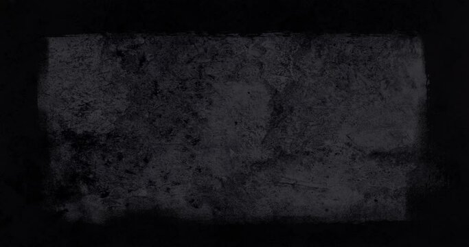 Dark Mixed Media Animated Background with Black Grunge Border