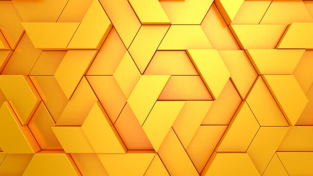 Background of Geometric Shapes. Abstract motion, loop, two color, 3d rendering, 4k resolution
