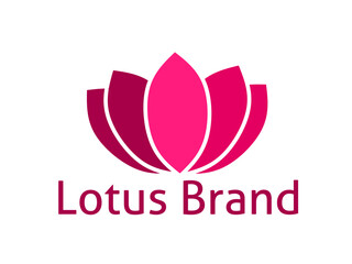 lotus logo with trendy design