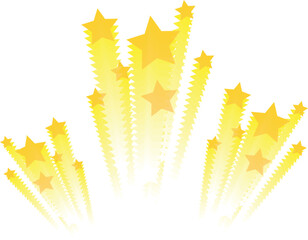 Shooting star Vector illustration.  star image or clip art.