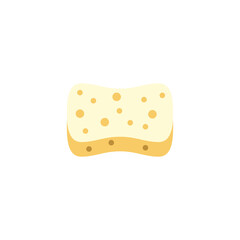 Washing sponge icon in color, isolated on white background 