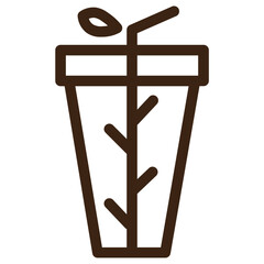 fresh tea outline icon