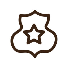 navigation direction pin outline icon