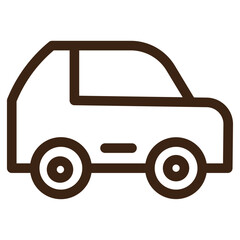 car interior travel home house outline icon