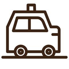 car transport automobile outline icon